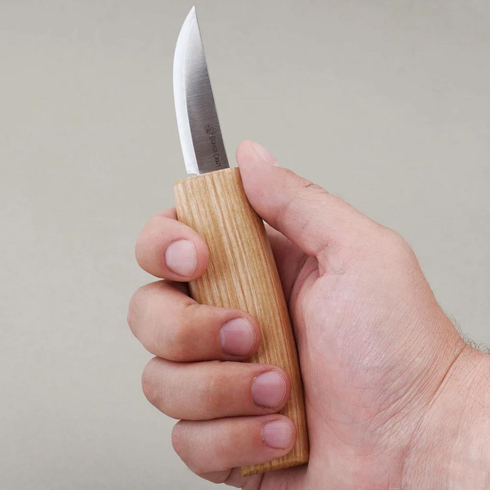 BeaverCraft vuolupuukko 60 mm, tamminen muotoiltu kahva