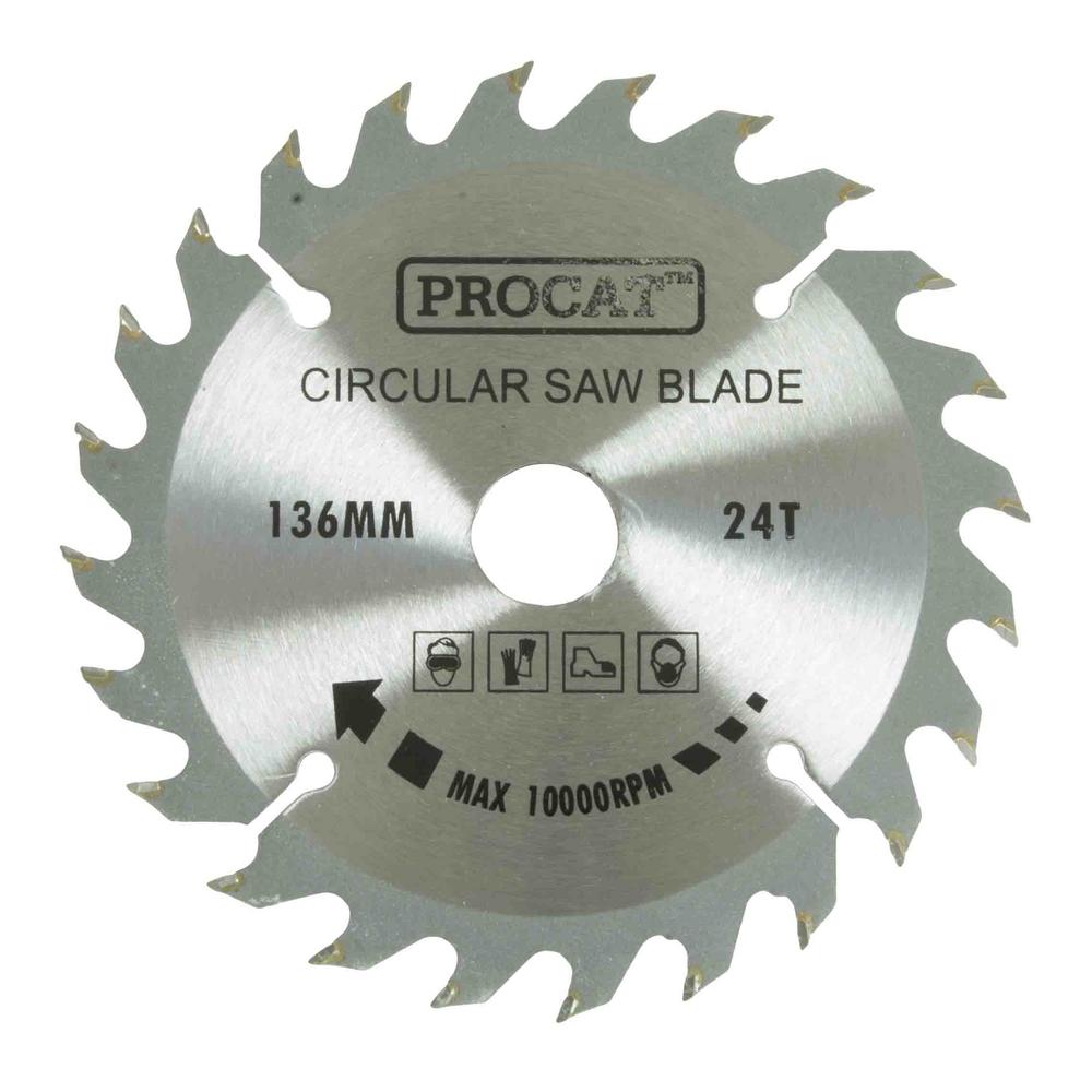 Pyörösahanterä Procat 136 x 24H keskiö 20 prikka 10 mm