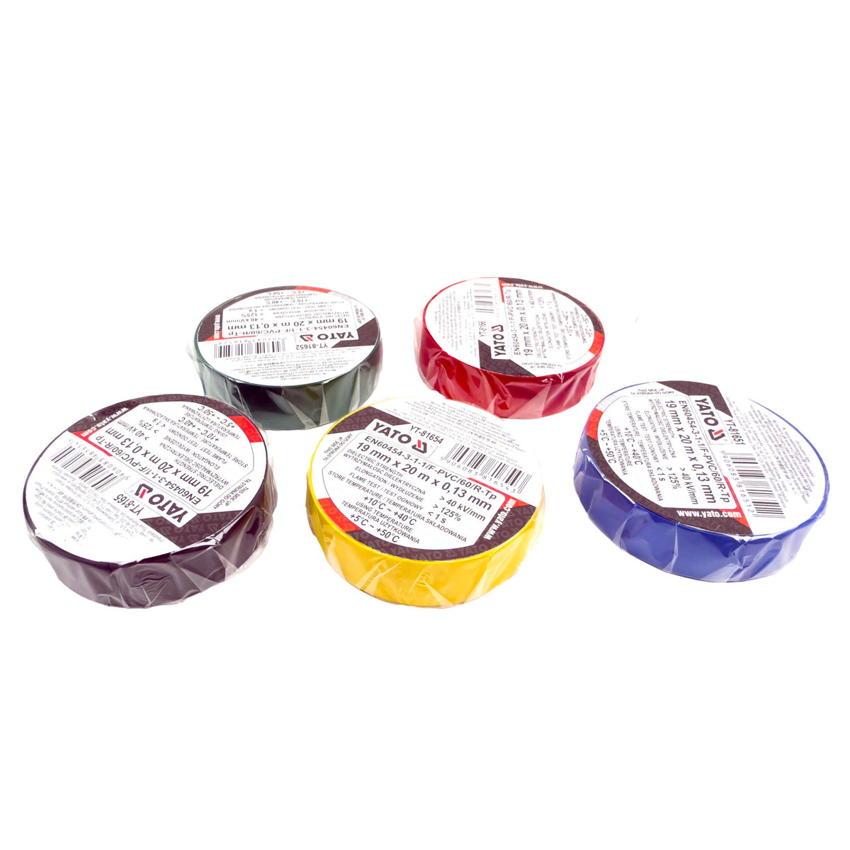 Yato Sähköteippi 19 mm x 20 m 0.13 mm paksu