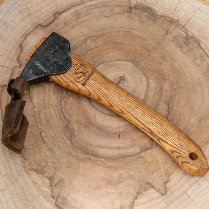 BeaverCraft Kourukirves 395 mm,  nahkatuppi + vyökotelo
