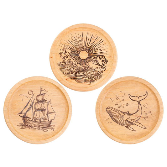 BeaverCraft lasinalunen DIY polttopiirustussarja lopputulos