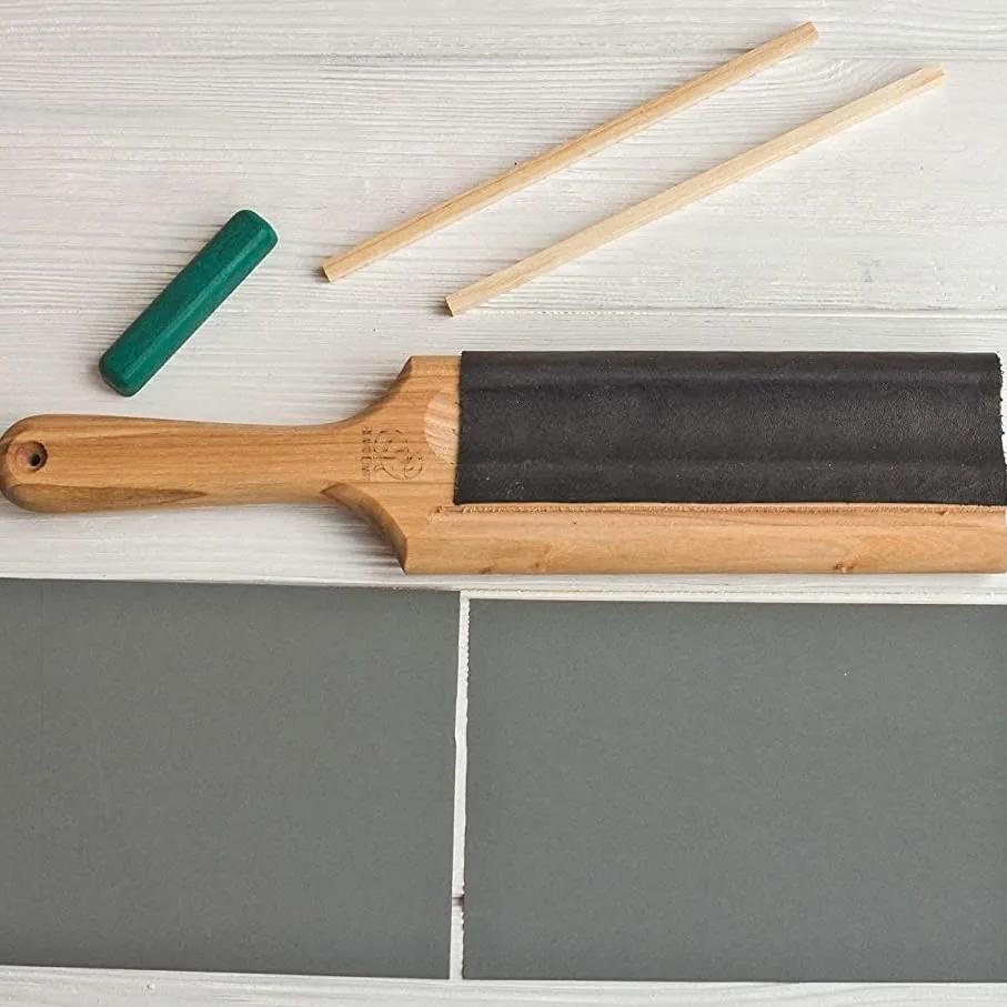 BeaverCraft Nahkastroppi lusikkaveitsille