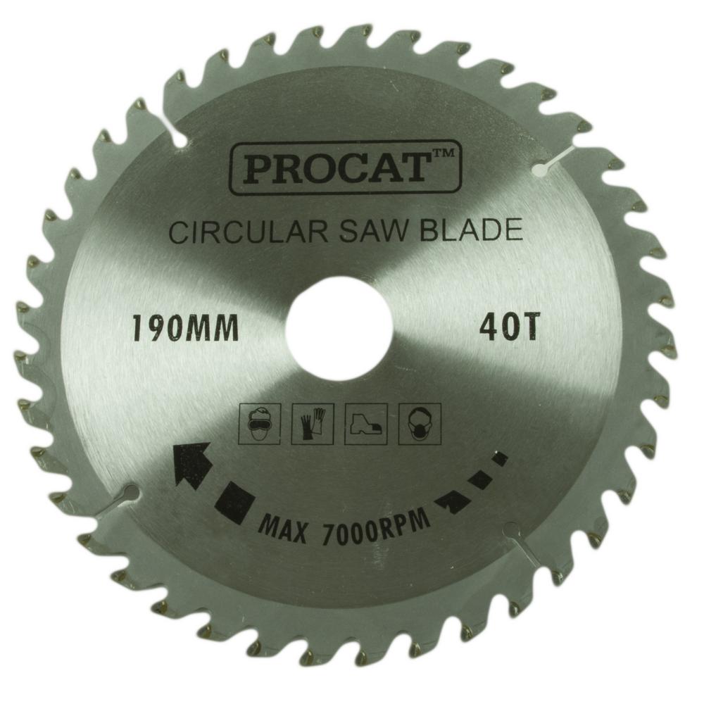 Pyörösahanterä Procat 190 x 40H  keskiö 30 prikka 16 mm