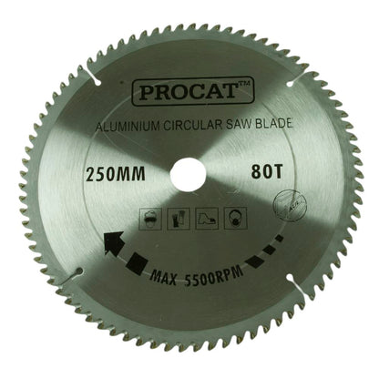 Pyörösahanterä Procat 250 x 80H  alumiinille