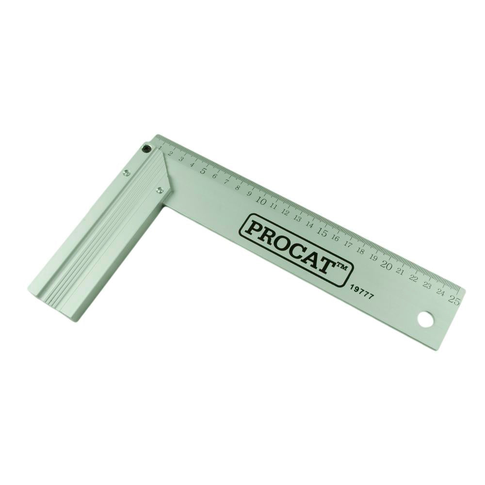 Procat Suorakulma 25 cm alumiini