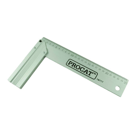 Procat Suorakulma 25 cm alumiini