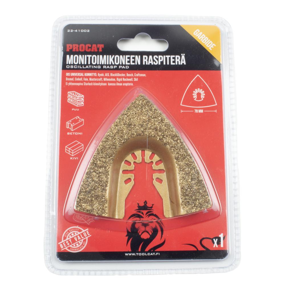 Procat Monitoimikoneen kovametalliraspi 78 mm
