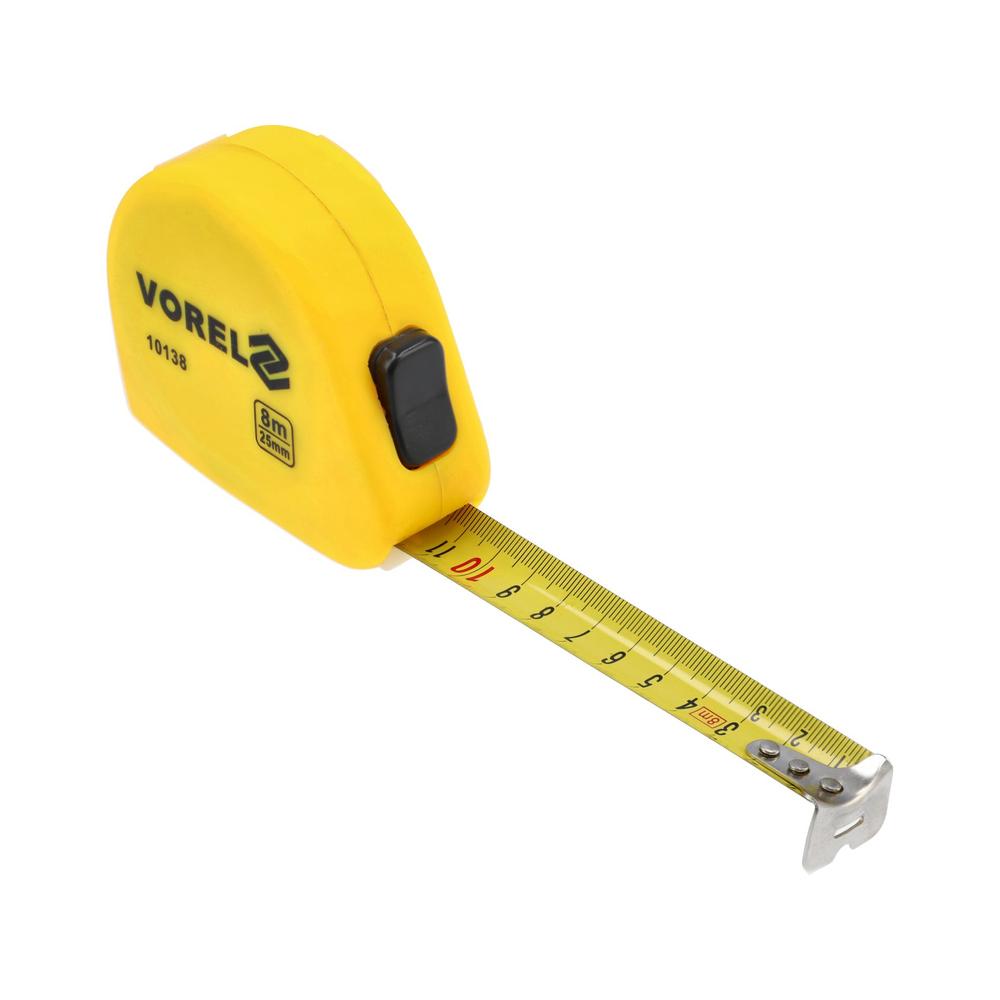 Vorel Rullamitta 8 m x 25 mm muovirunko