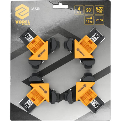 Vorel Kulmapuristinsarja 4-os 5-22 mm 15 kg myyntipakkaus