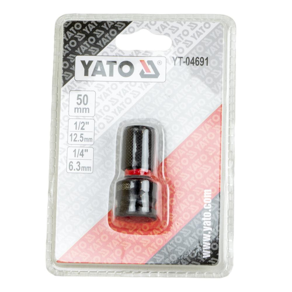 Yato Iskupään adapteri 50 mm,    1/2" - 1/4"