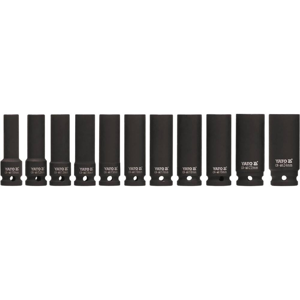 Yato Syvähylsysarja 1/2" 11-os   10-24 mm CrMo SCM-440