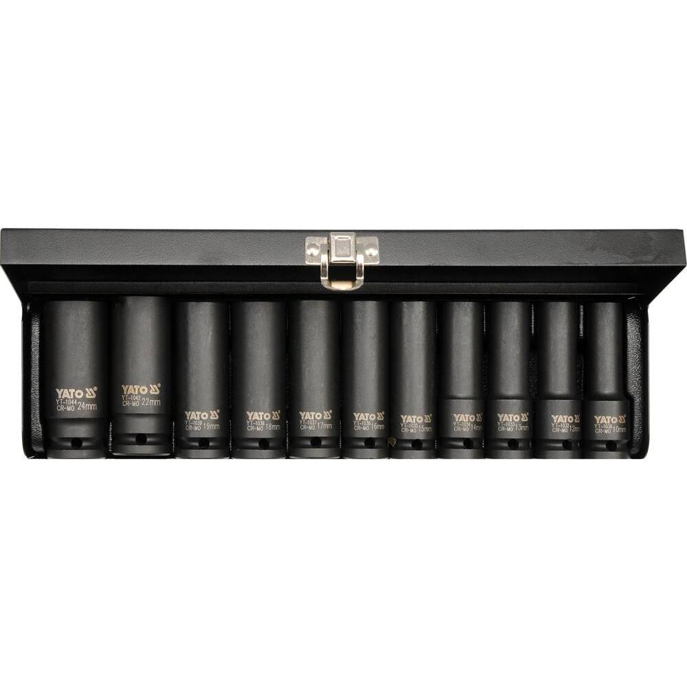 Yato Syvähylsysarja 1/2" 11-os   10-24 mm CrMo SCM-440
