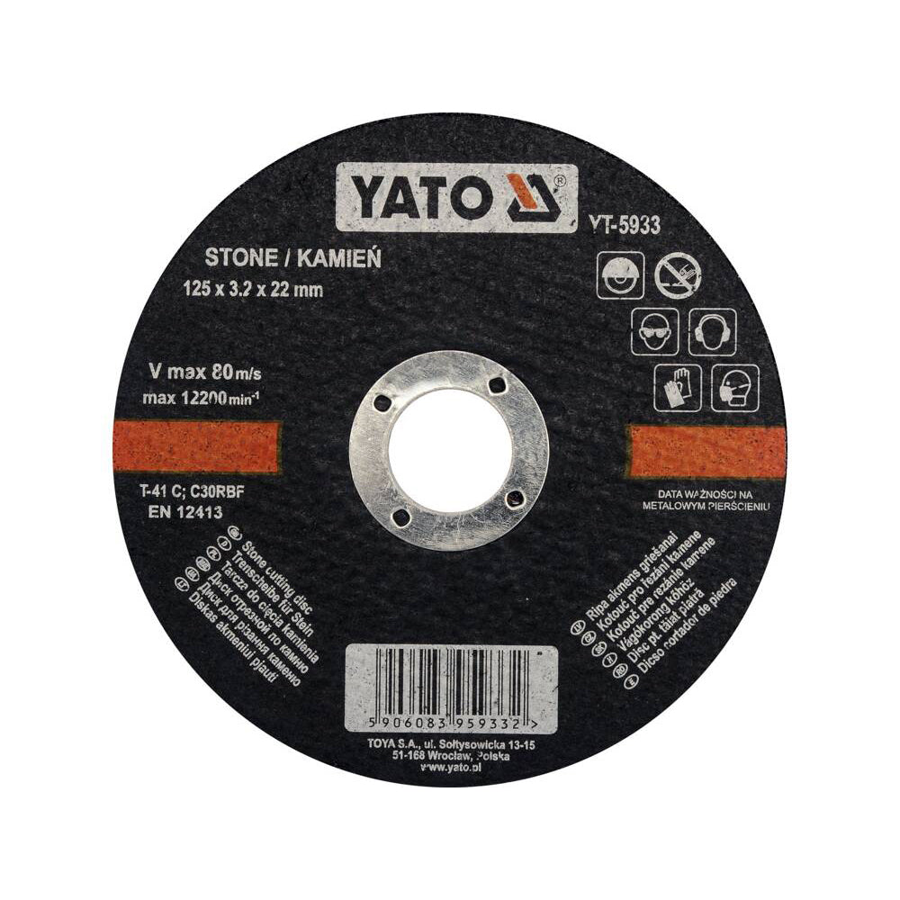 Yato Katkaisulaikka kivelle 125 x 3.2 mm 5 kpl / pkt