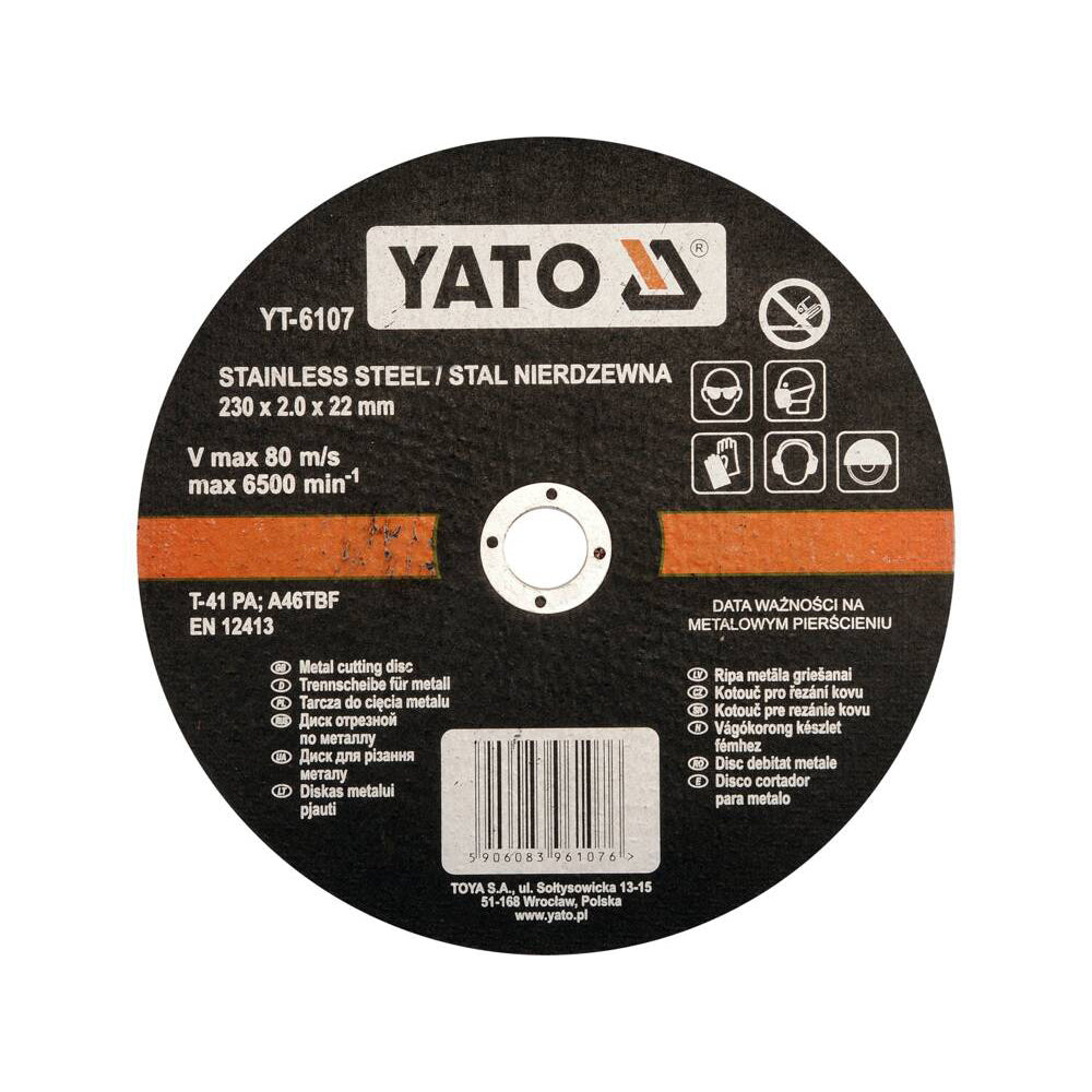 Yato Katkaisulaikka rosterille / metallille 230 x 1.9 mm 5 kpl