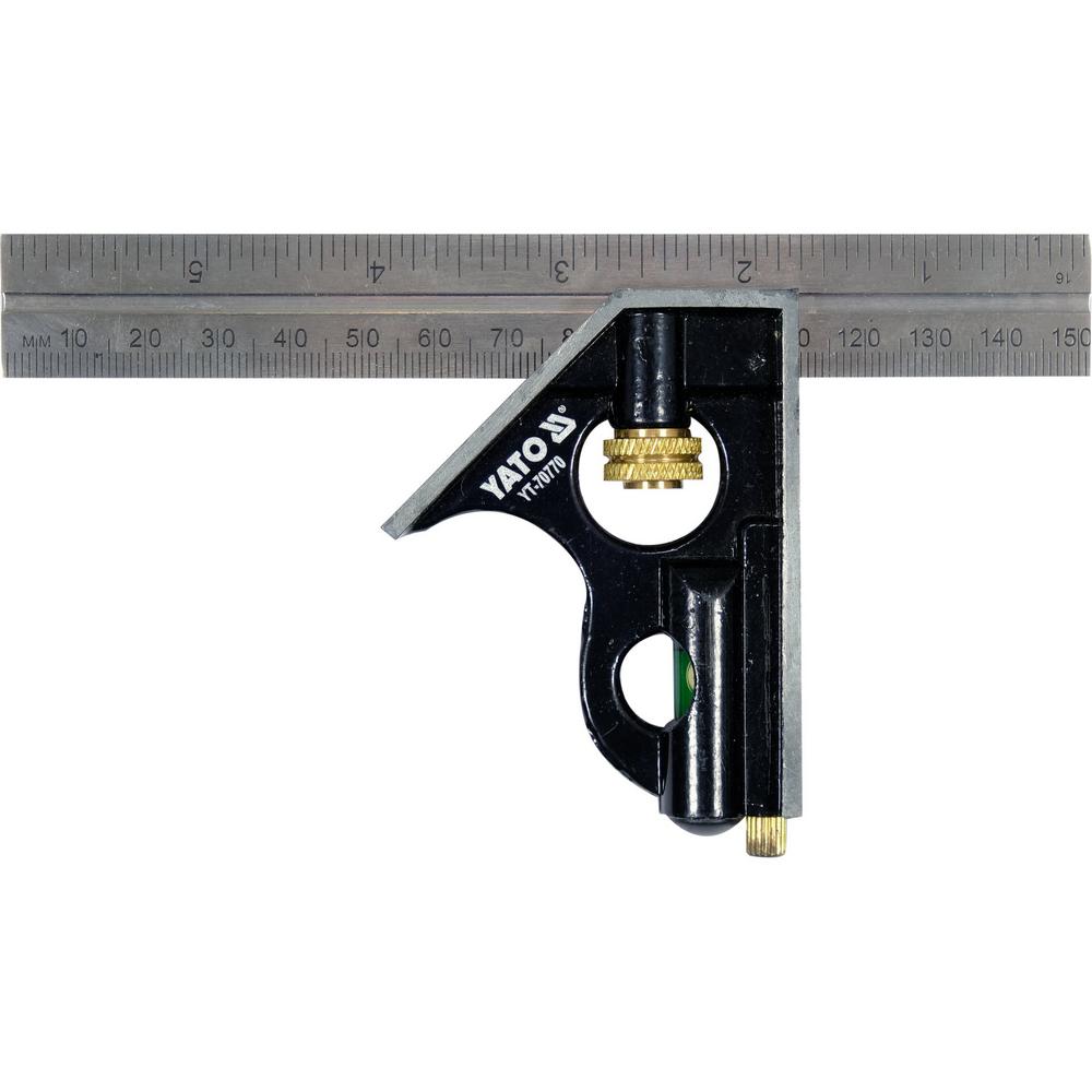 Yato Yhdistelmäsuorakulma 150 mm vesivaaka + ruuvilukko