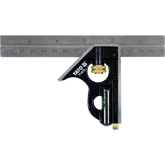 Yato Yhdistelmäsuorakulma 150 mm vesivaaka + ruuvilukko