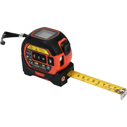 Yato Rullamitta 5 m 19 mm 3-in-1 lasermitta + ristilaser 40 m