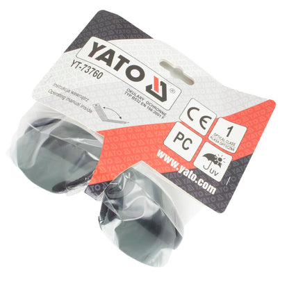 Yato Suojalasit harmaa, UV-suojattu