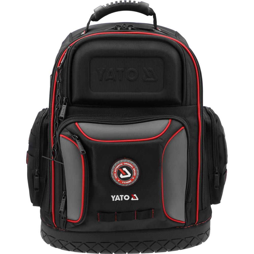 Yato Työkalureppu 30L 75 taskua 37 × 18 × 46 cm edestä