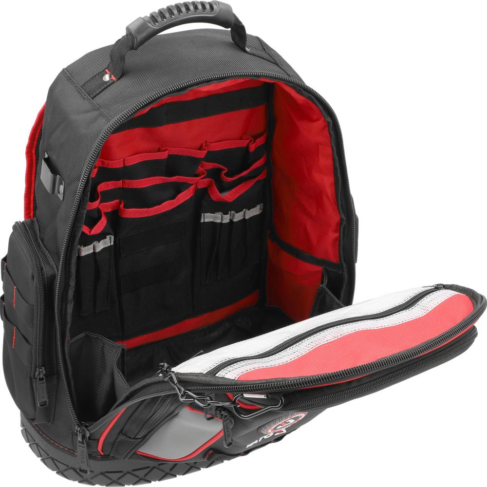 Yato Työkalureppu 30L 75 taskua 37 × 18 × 46 cm päätasku avattuna