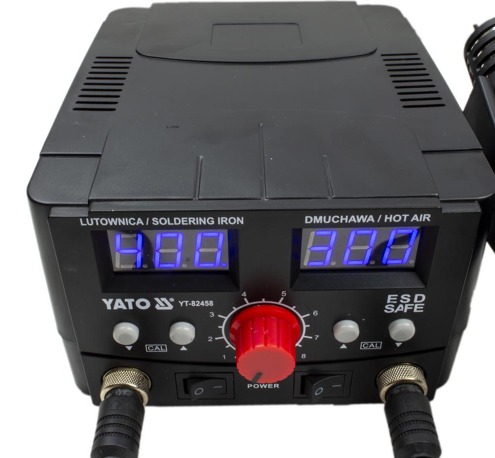 Yato Digitaalinen juotos- ja kuumapuhallinasema 100-480C