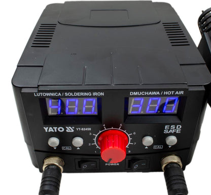 Yato Digitaalinen juotos- ja kuumapuhallinasema 100-480C