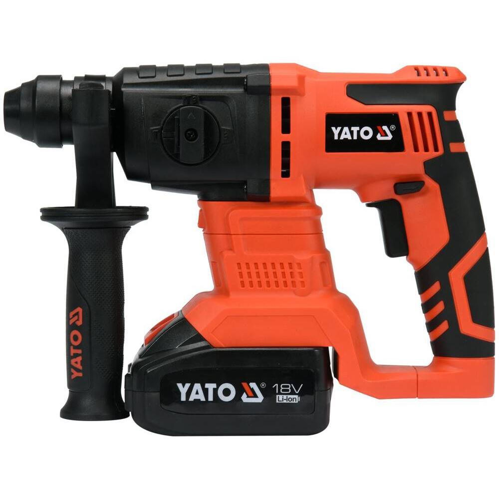 Yato 18V SDS+ akkuporavasara sivulta
