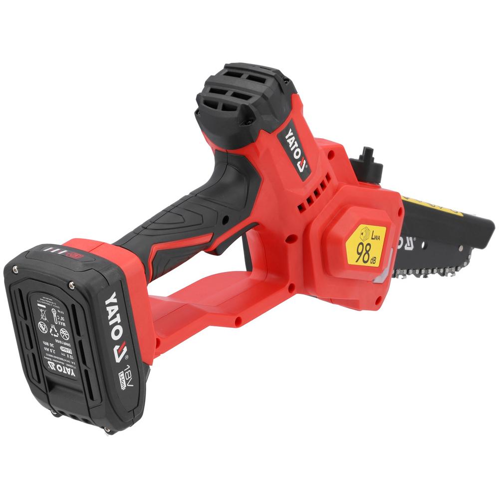 Yato Akkuoksasaha 7" 18V + 2.0 Ah akku takaa