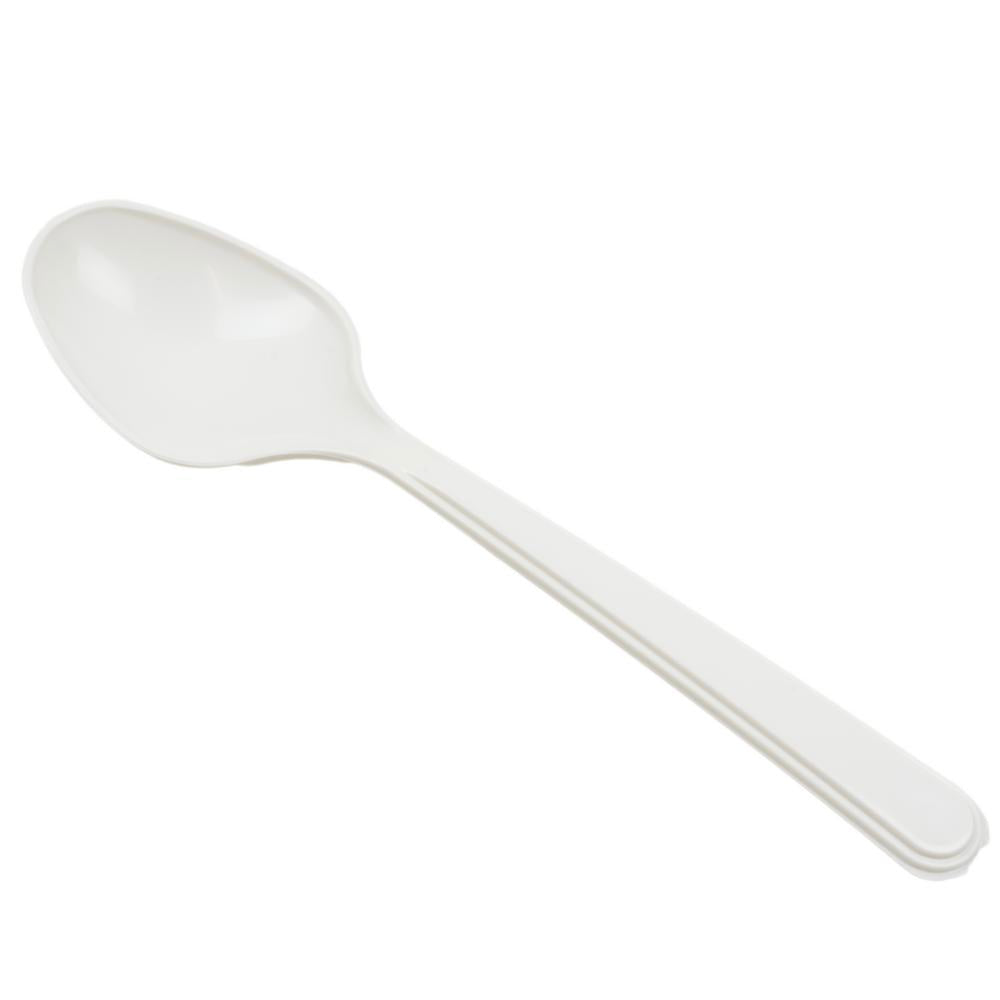 Ruokalusikka 18 cm valkoinen