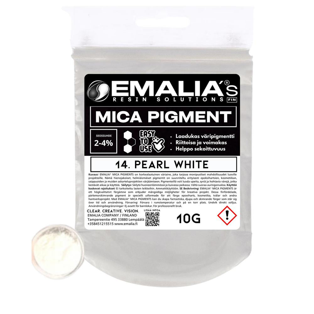 Emalia Mica väripigmentti 10g valkoinen