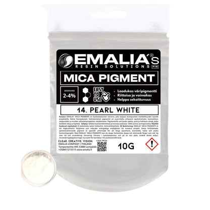 Emalia Mica väripigmentti 10g valkoinen
