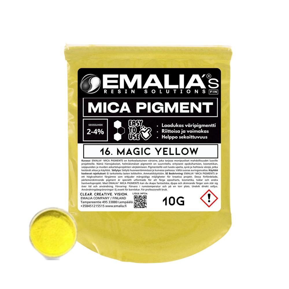 Emalia Mica väripigmentti 10g keltainen