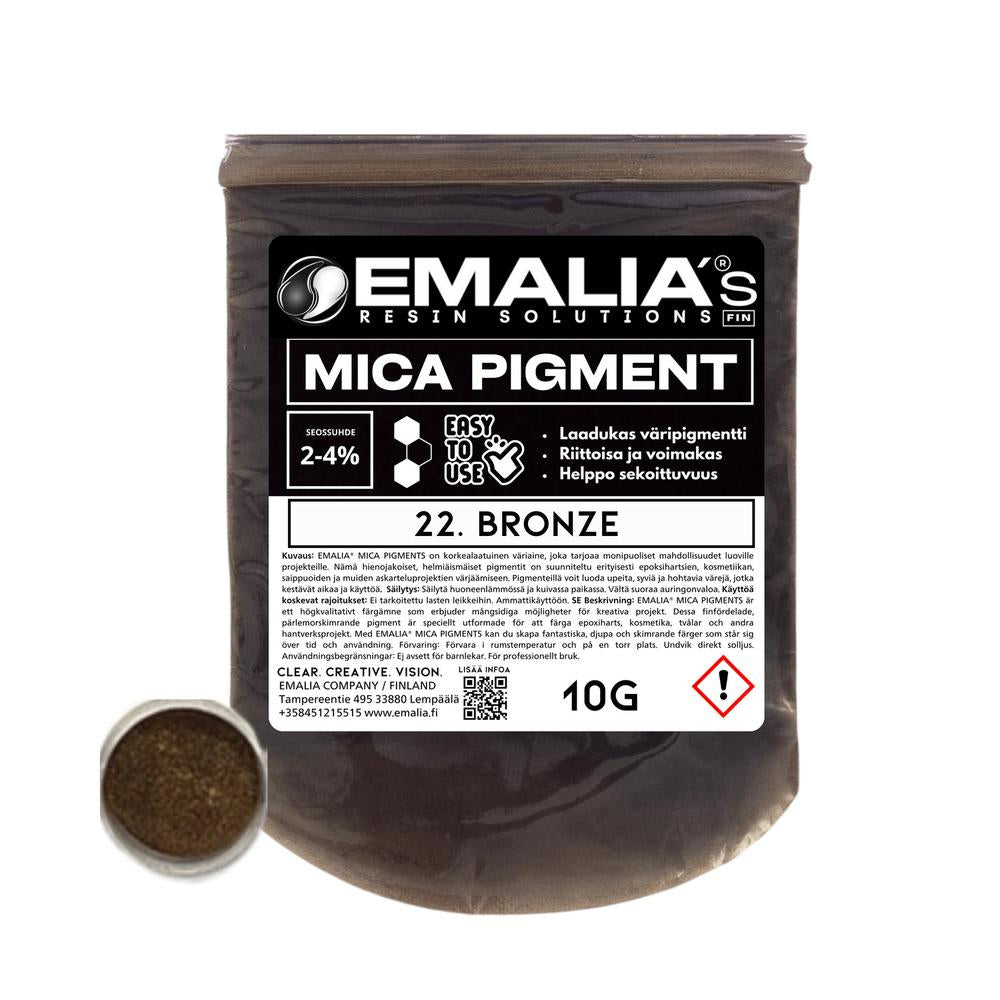 Emalia Mica väripigmentti 10g ruskea