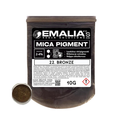 Emalia Mica väripigmentti 10g ruskea