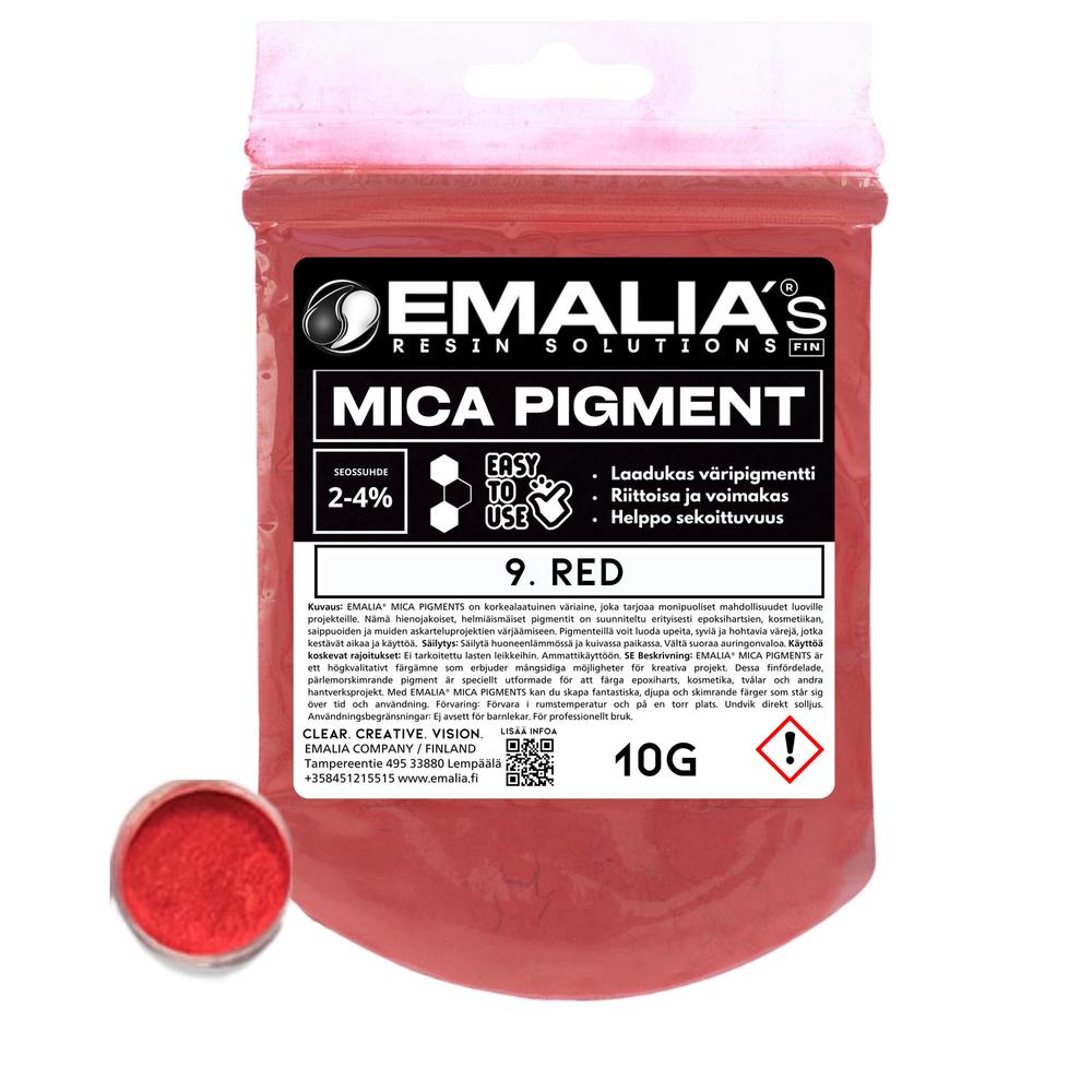 Emalia Mica väripigmentti 10g punainen