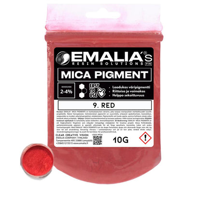 Emalia Mica väripigmentti 10g punainen