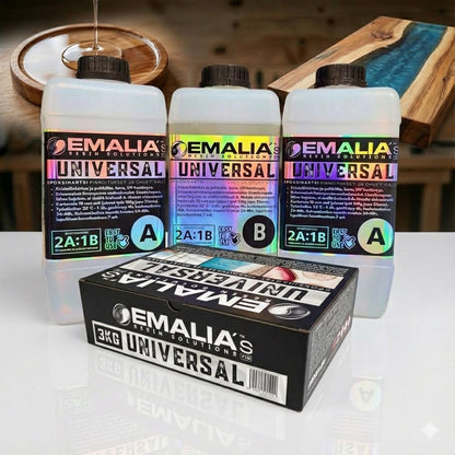 EMALIA Universal Epoksivalusarja myyntipakkaus