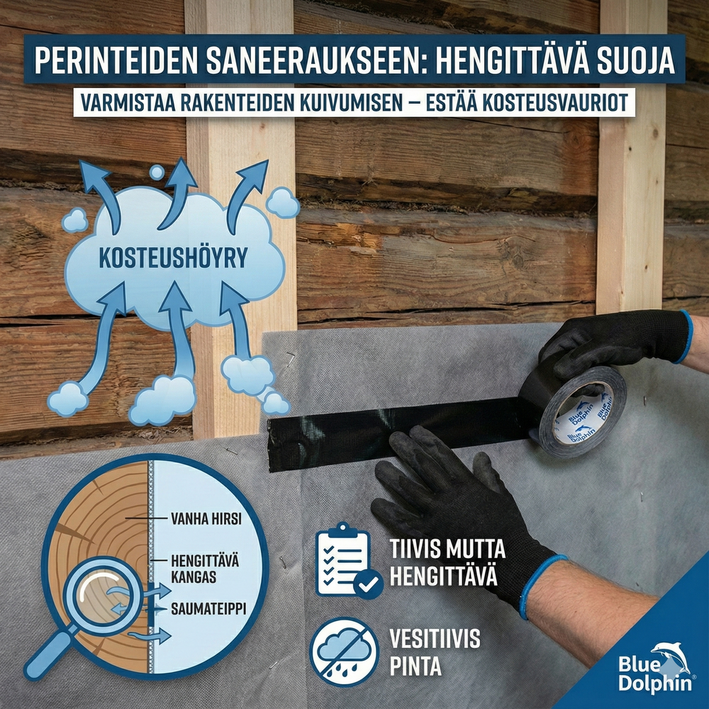 Blue Dolphin Hengittävä saumateippi mainoskuva
