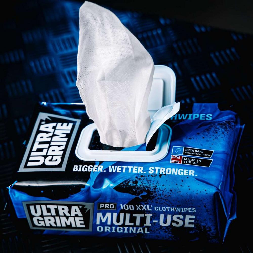 UltraGrime Puhdistusliina XXL MultiUse pakkaus avattuna