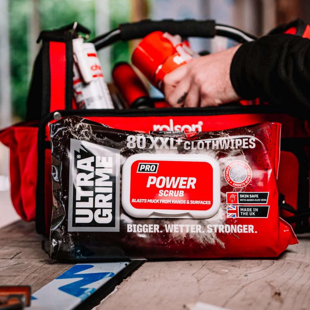 UltraGrime Puhdistusliina XXL Power Scrub pakissa