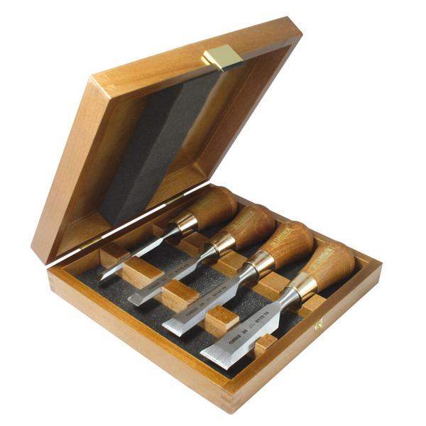 Puutalttasarja Narex 4-osaa pyöreä kahva, wood line plus