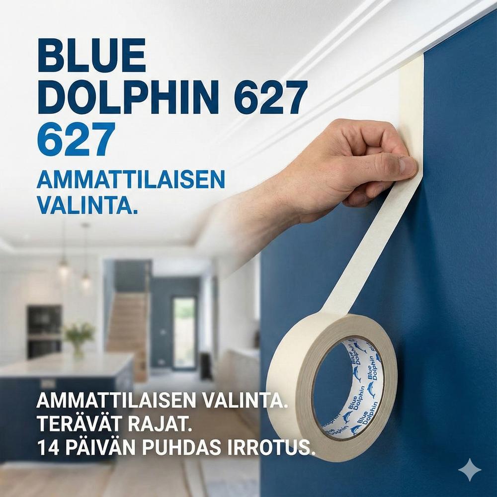 Blue Dolphin Maalarinteippi 627 ammattilaatu mainoskuva