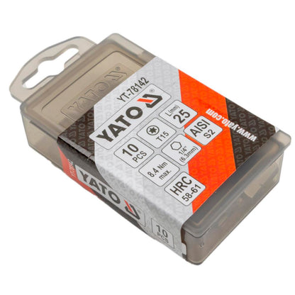 Yato Konekärki Torx 25 mm, S2 teräs 10 kpl / paketti
